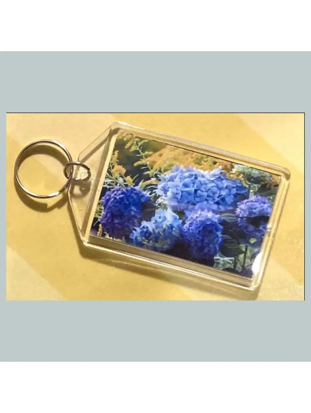 3704 Hydrangea Acrylic Keychain | Floral Keychain | Flower Lover Gift